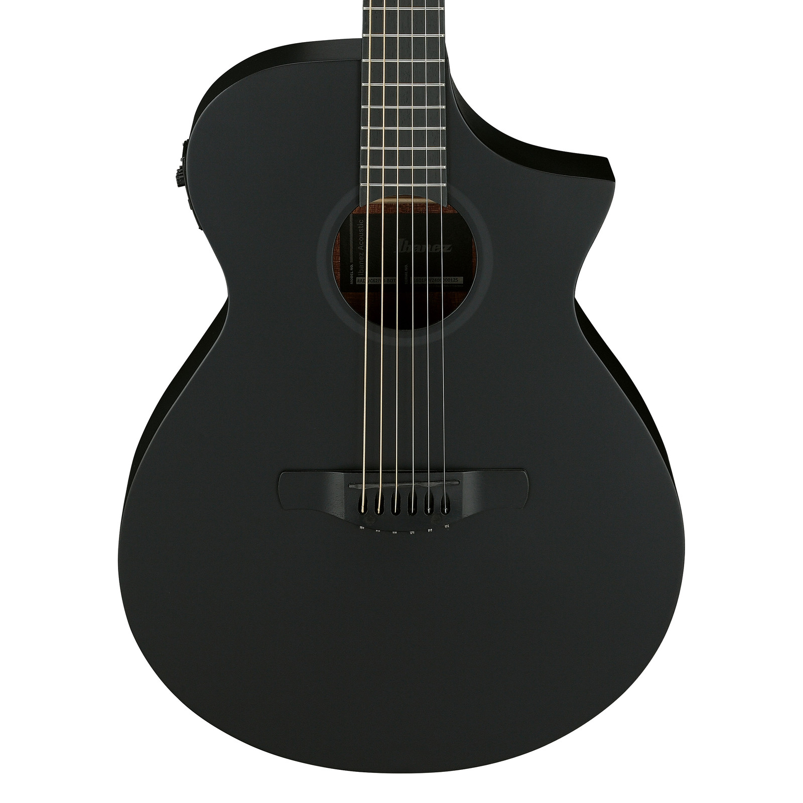 Used Ibanez AEWC621 Acoustic-Electric Guitar - Black Out