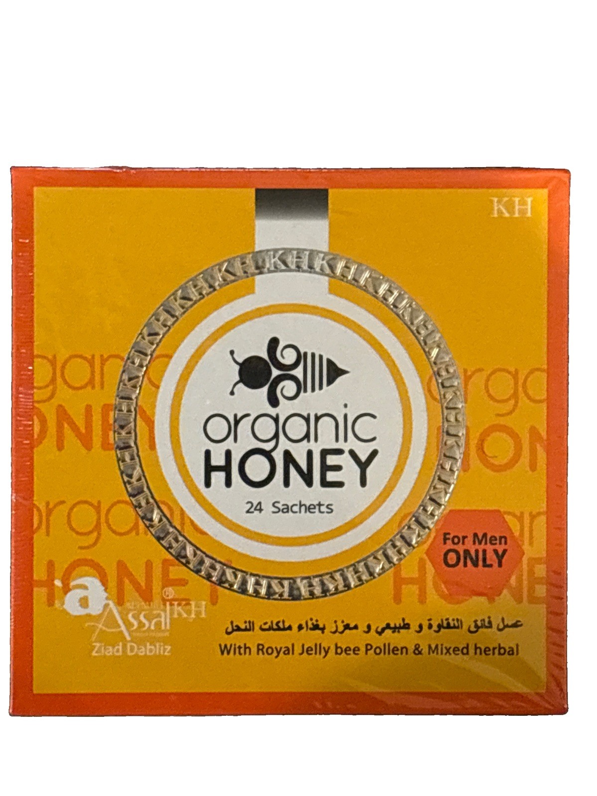 Organic Honey with Natural Jelly, Honey Bee Pollen 24 Sachets Organic Honey with Natural Jelly, Honey Bee Pollen 24 Sachets
