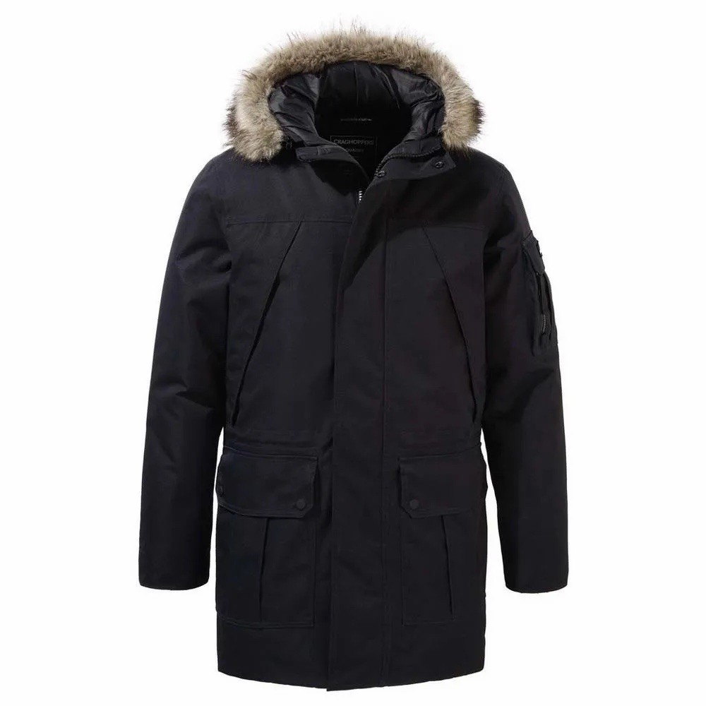 π₯NEW WITH TAGS π₯ Craghoppers Bishorn IV waterproof Parka Men\'s Large black π₯ π₯NEW WITH TAGS π₯ Craghoppers Bishorn IV waterproof Parka Men\'s Large black π₯