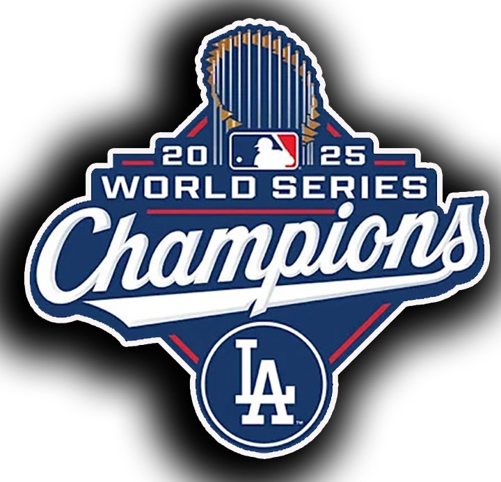2025 World Series Champions Los Angeles Dodgers 5x5 Sticker Decal