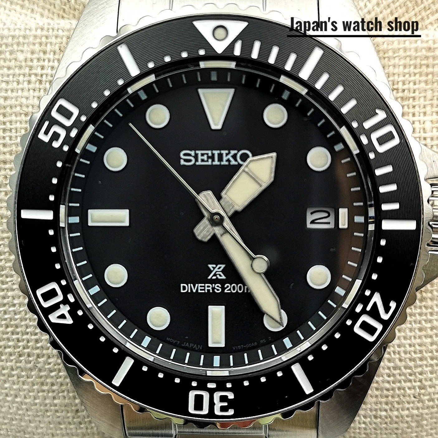 SEIKO PROSPEX SBDJ063 Black Diver Scuba Stainless Men\'s Watch New in Box