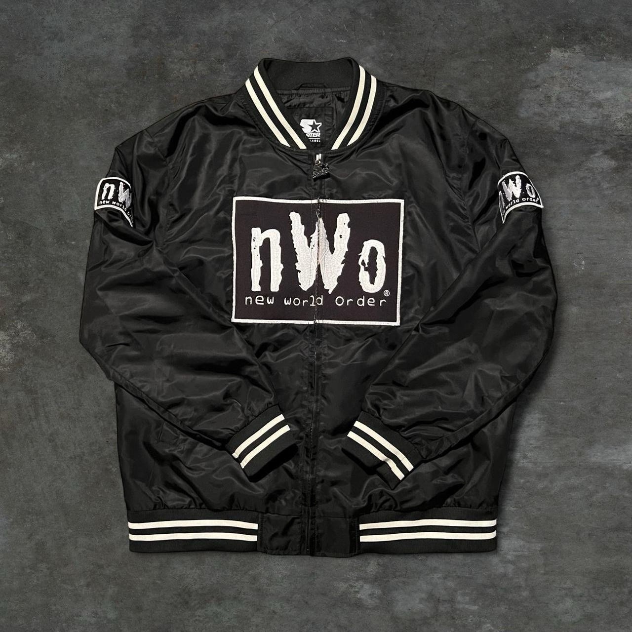 NWO New World Order Vintage Starter Jacket Large 100% AUTHENTIC