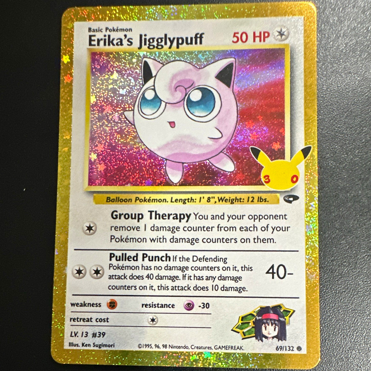 Nintendo Pokémon TCG Erika\'s Jigglypuff 69/132 Gym Challenge Holo Rare Eng Nintendo Pokémon TCG Erika\'s Jigglypuff 69/132 Gym Challenge Holo Rare Eng
