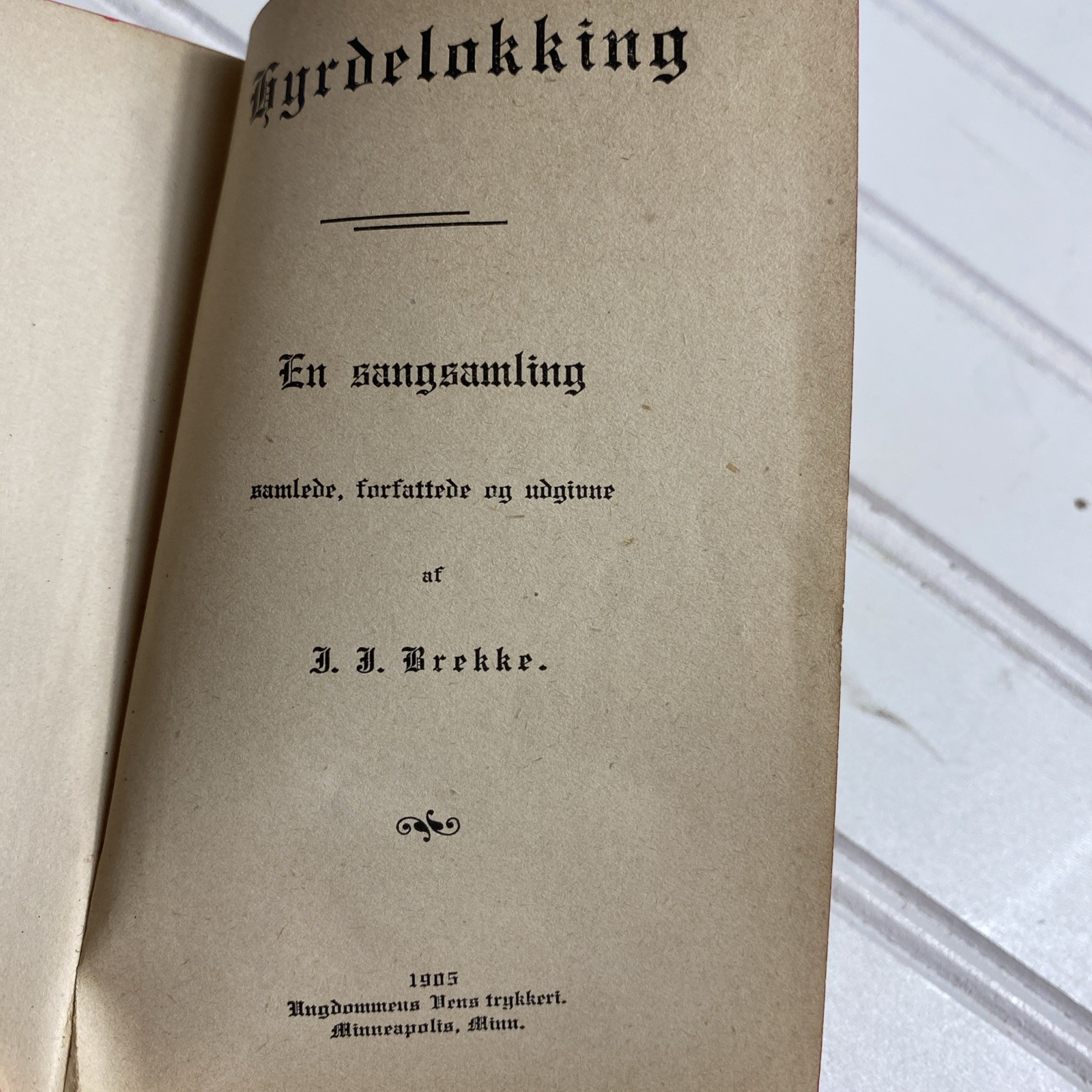 Antique 1905 Hjemlands-Klokken Aandelige Sange - Benson - Minneapolis - HC RARE