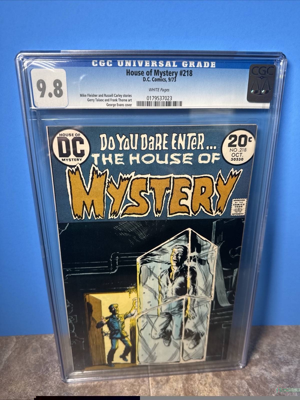 House Of Mystery #218 CGC  9.8 White Pages 9/1973