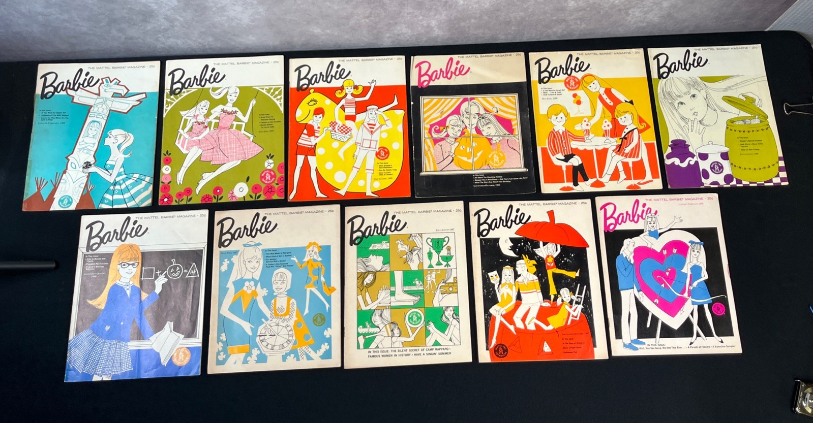1960s Vintage Lot of 11 Mattel Barbie Magazines