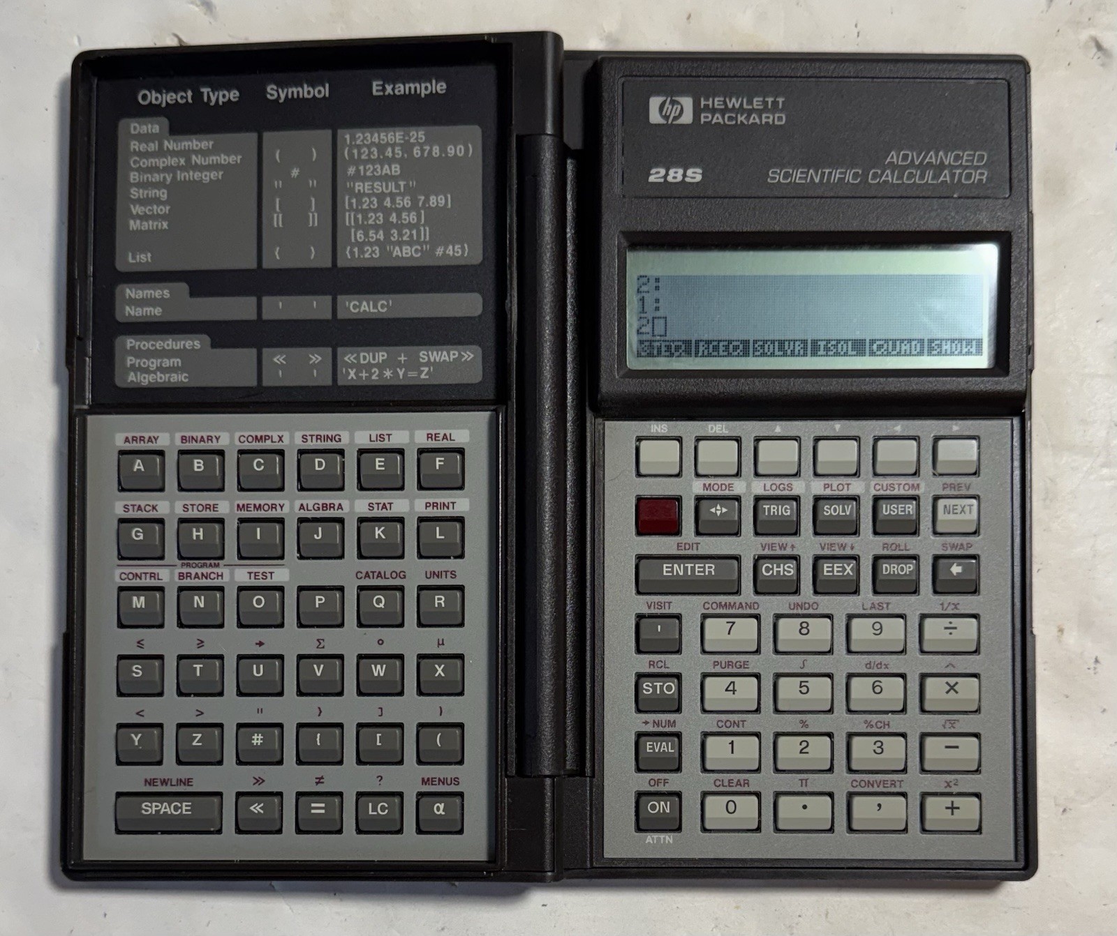 Vintage HP 28S Advanced Scientific Calculator - Tested/Working 1986 Parts Repair Vintage HP 28S Advanced Scientific Calculator - Tested/Working 1986 Parts Repair
