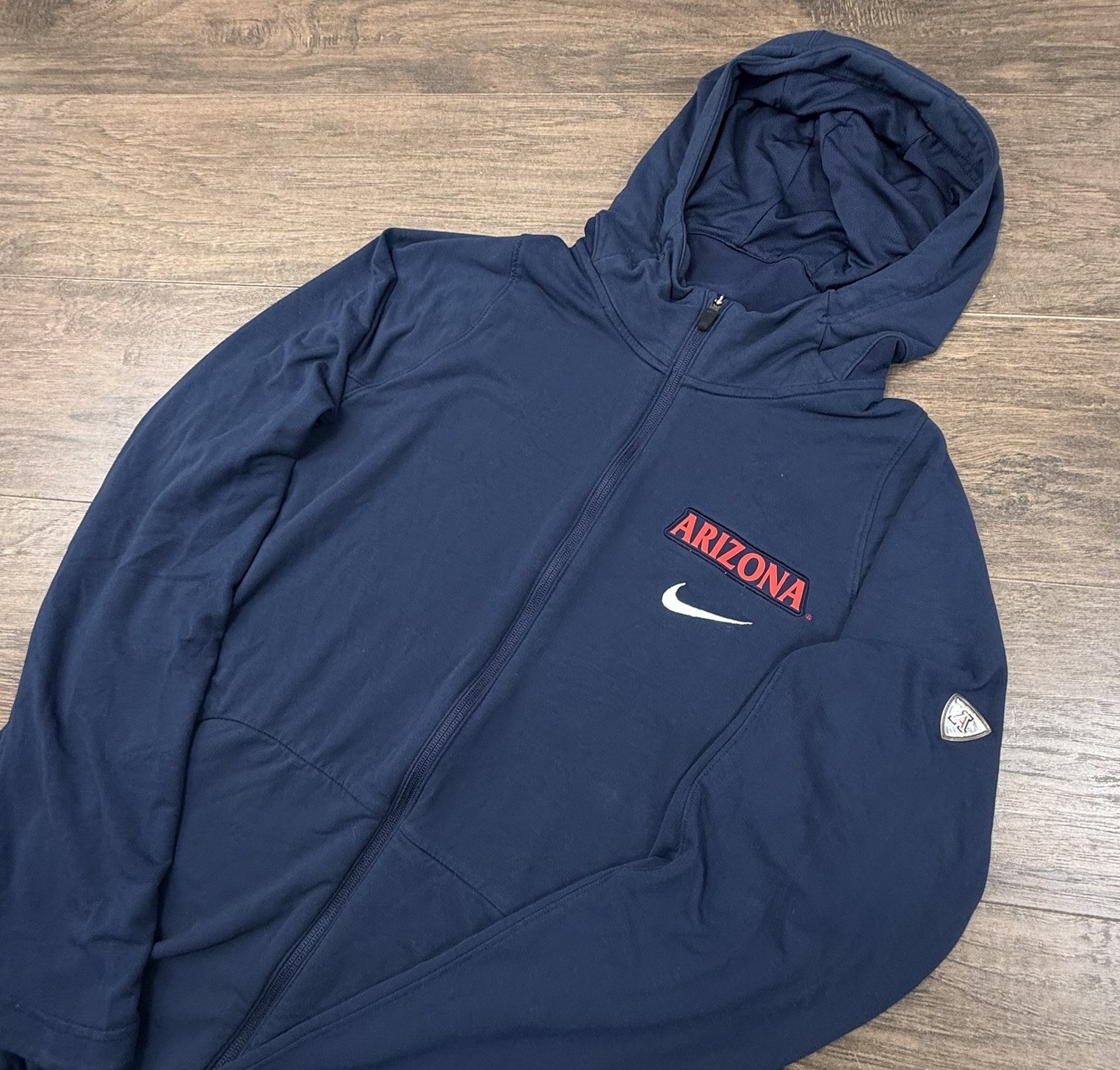 Nike Arizona Wildcats Hoodie Jacket Mens XL Blue Fleece Full Zip NCAA Elite