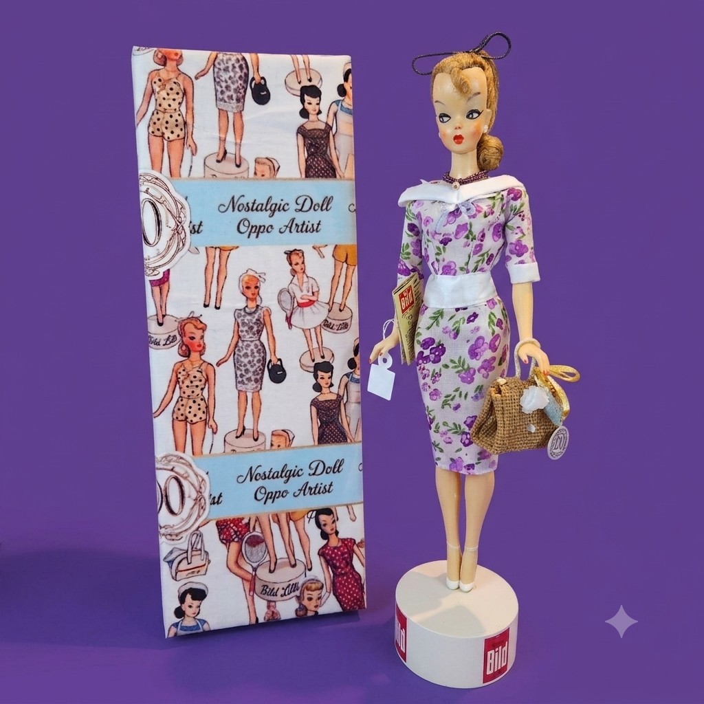 BILD Bild Lilli doll inspired 1955 29 cm with box and accessories BILD Bild Lilli doll inspired 1955 29 cm with box and accessories