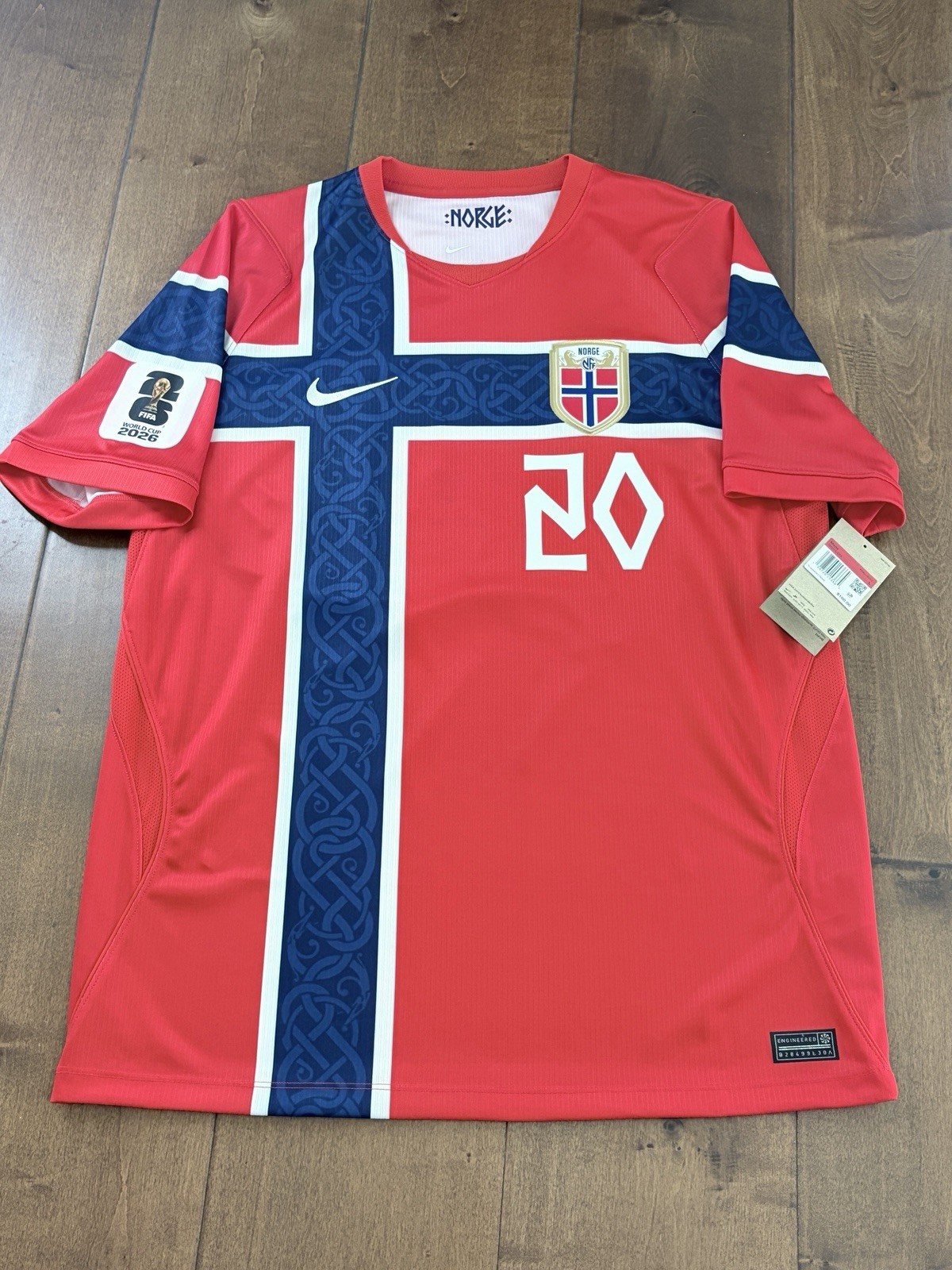 AUTHENTIC NWT NIKE NORWAY 2026 HOME STADIUM KIT IB5316-673 - NUSA 20