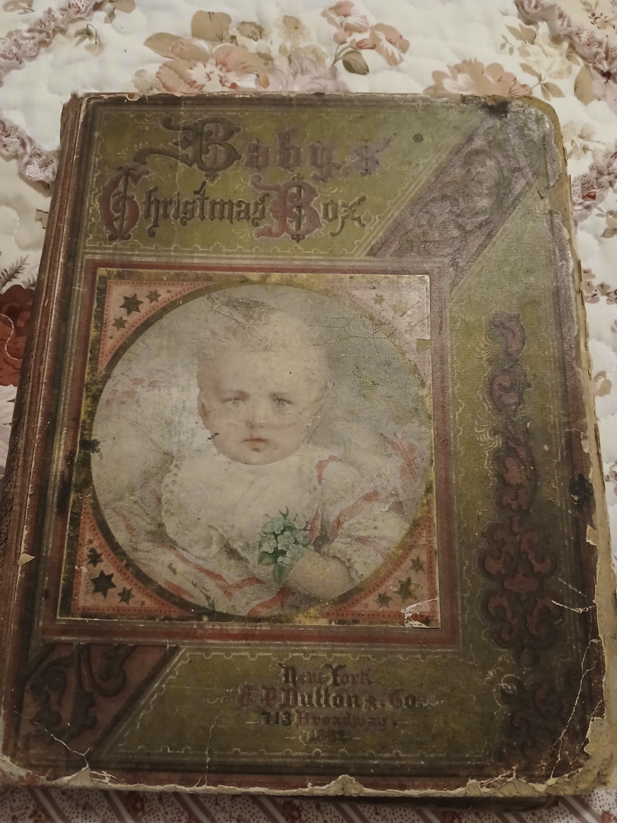 Baby\'s Christmas Box 1882 Antique Children’s Book: Illustrated