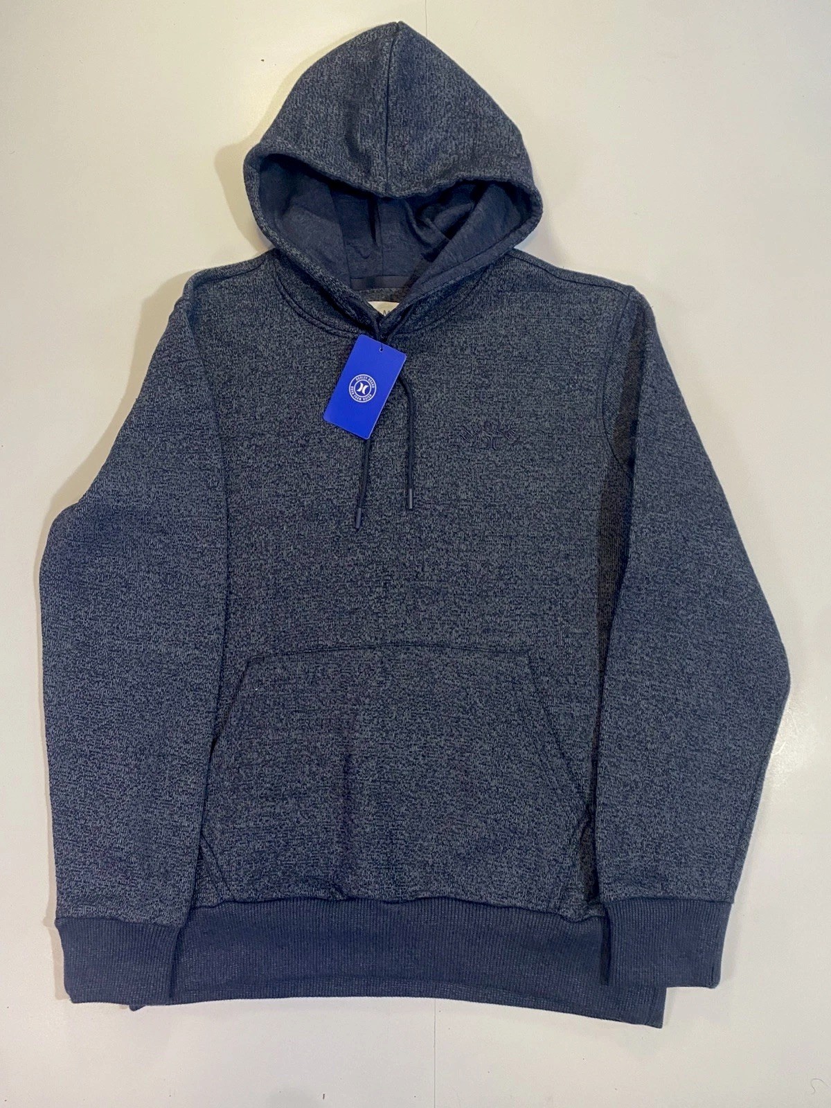 Hurley Men\'s Blue Hoodie Logo Graphic Pullover NWT Size M Hurley Men\'s Blue Hoodie Logo Graphic Pullover NWT Size M