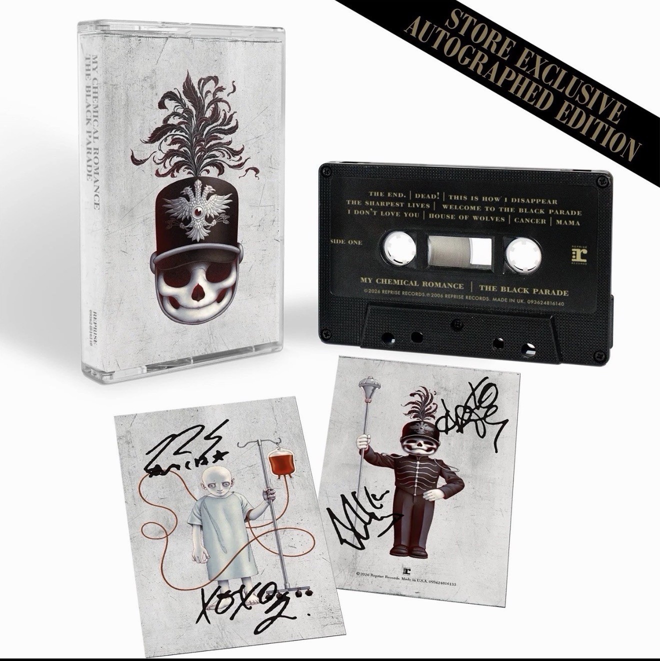 My Chemical Romance The Black Parade 20th Anniversary Signed Cassette - PRESALE My Chemical Romance The Black Parade 20th Anniversary Signed Cassette - PRESALE