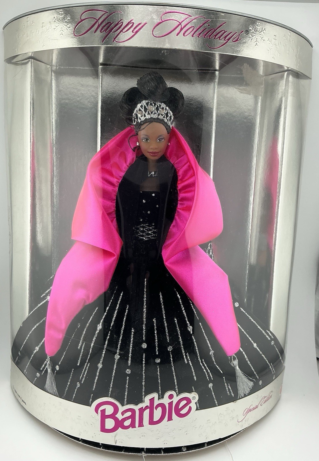 1998 Happy Holidays Barbie Doll African American Mattel (BOX BOTTOM MISSING) 1998 Happy Holidays Barbie Doll African American Mattel (BOX BOTTOM MISSING)