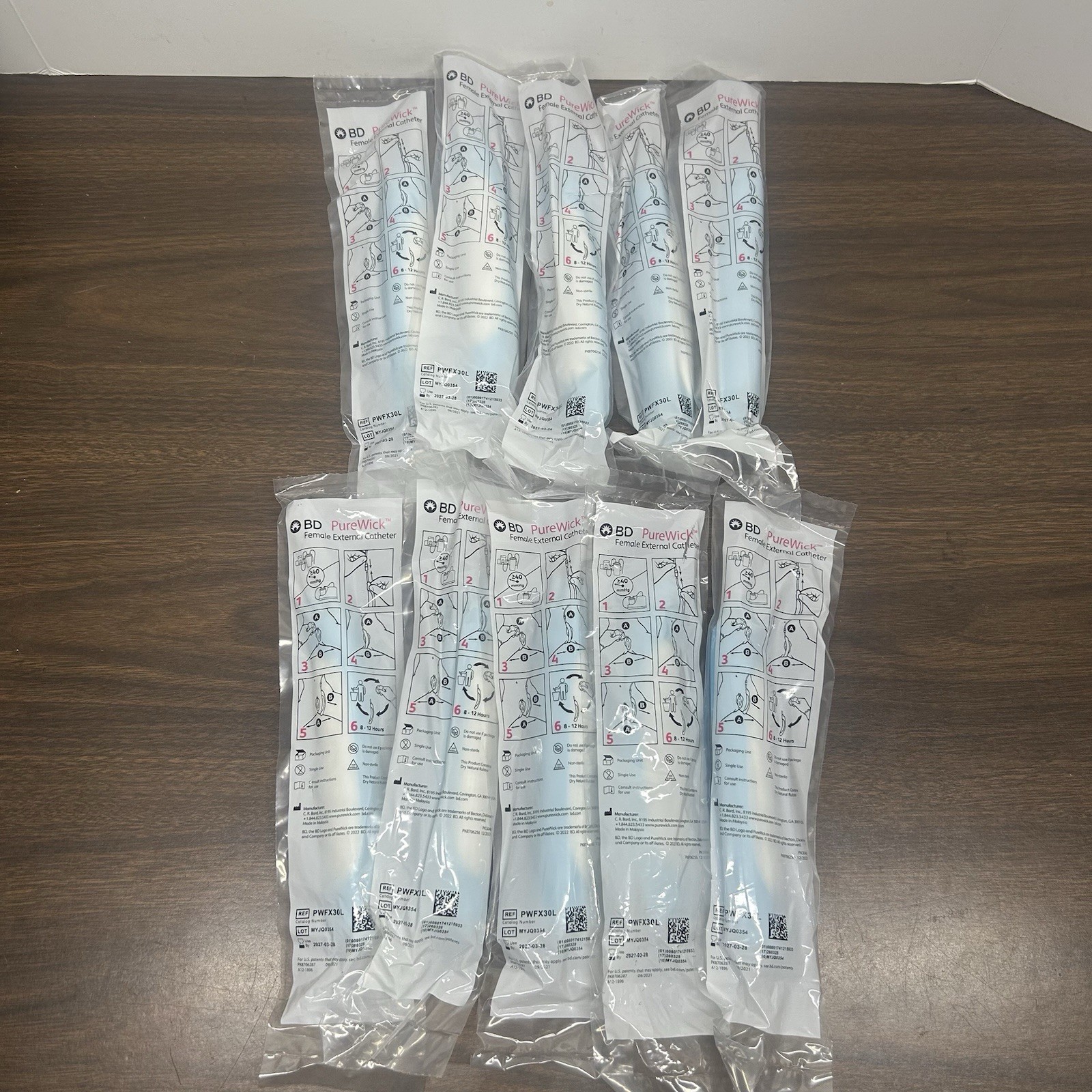 BD PureWick Female PWFX30 Lot Of 10 EXP 03/28/27 New