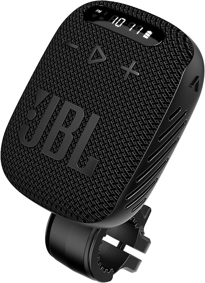 JBL Wind 3 FM Bluetooth Handlebar Speaker JBLWIND3AM - BLACK - Scratch & Dent
