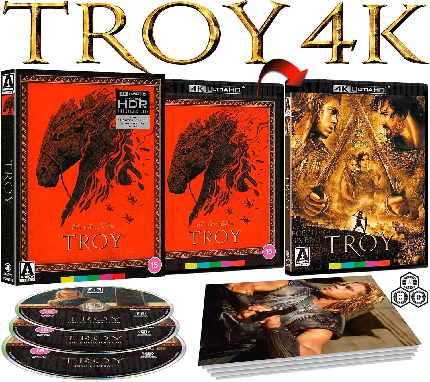 Troy (2004) 4K UHD + Blu-ray [Region Free] Limited Edition + Reversible Cover