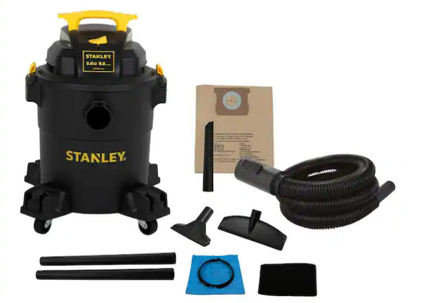 Stanley SL18116P 6 Gallon Wet Dry Vacuum 4 Peak HP with Hose Bag Accessories