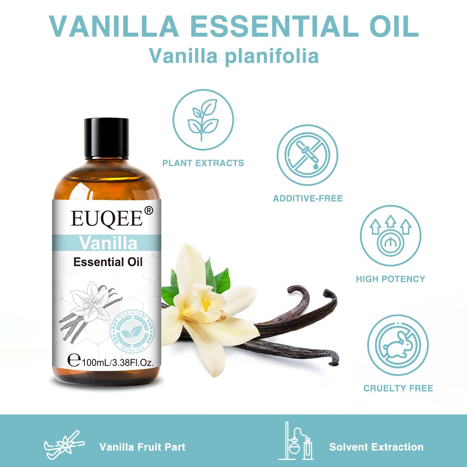 EUQEE 100ml Pure Plant Essential Oils for Diffusers Soap Perfume  Candle making