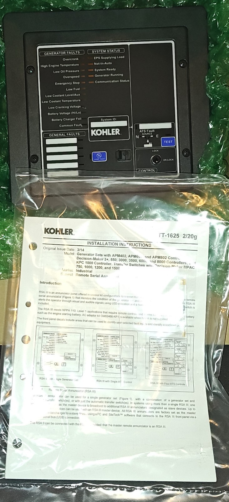 Kohler GM91356-KP2 Remote Generator Annunciator