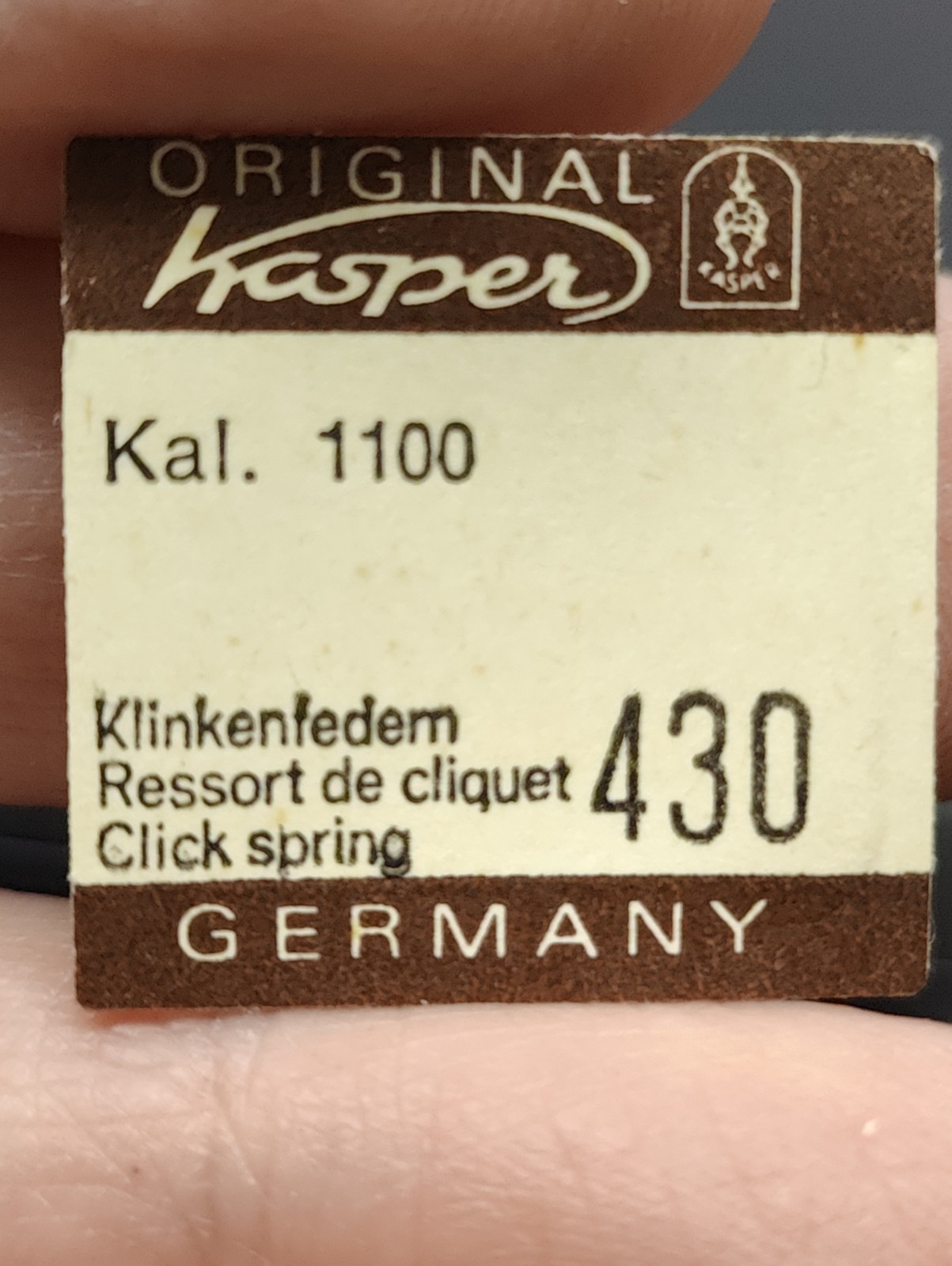 NOS Kasper Cal. 1100 Part 430 Click Spring - 5 Pack NOS Kasper Cal. 1100 Part 430 Click Spring - 5 Pack