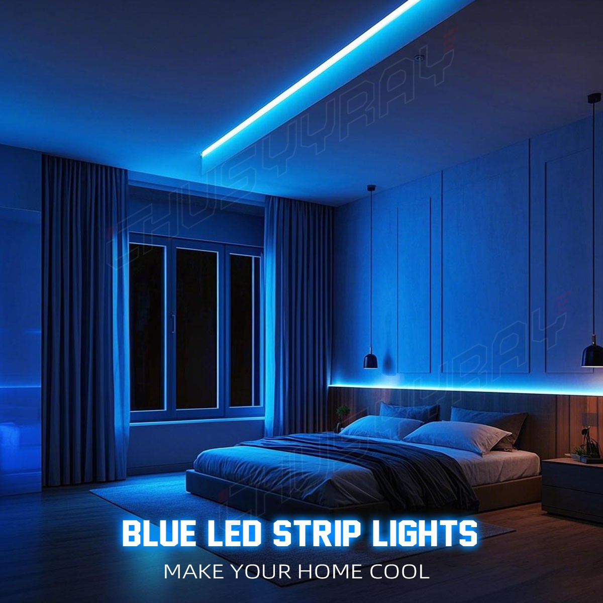 Tira De Luces 300 LED 5M Blue 16.4FT Tiras Luz Para Decoracion Habitacion Cuarto