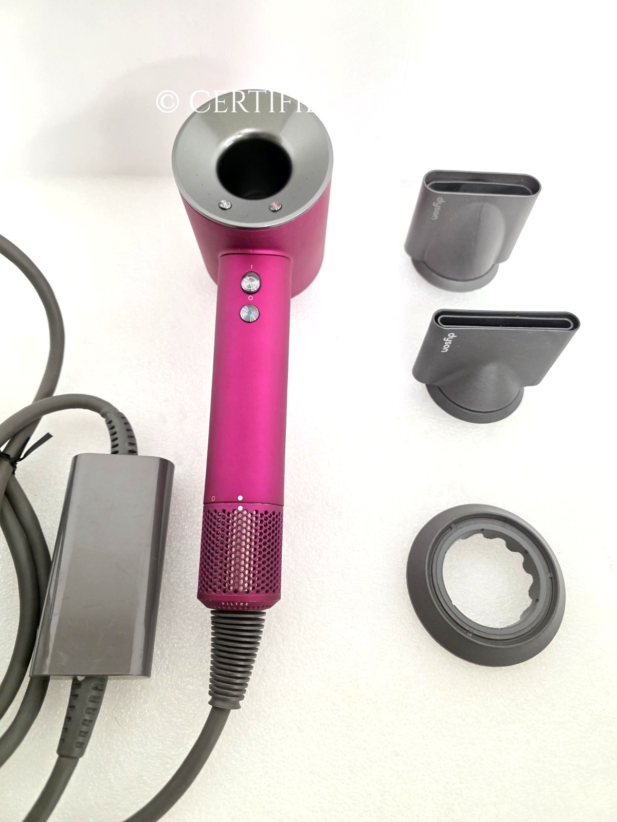 Genuine Dyson Supersonic Hair Dryer with 3 Styling Attachments - Colors USED