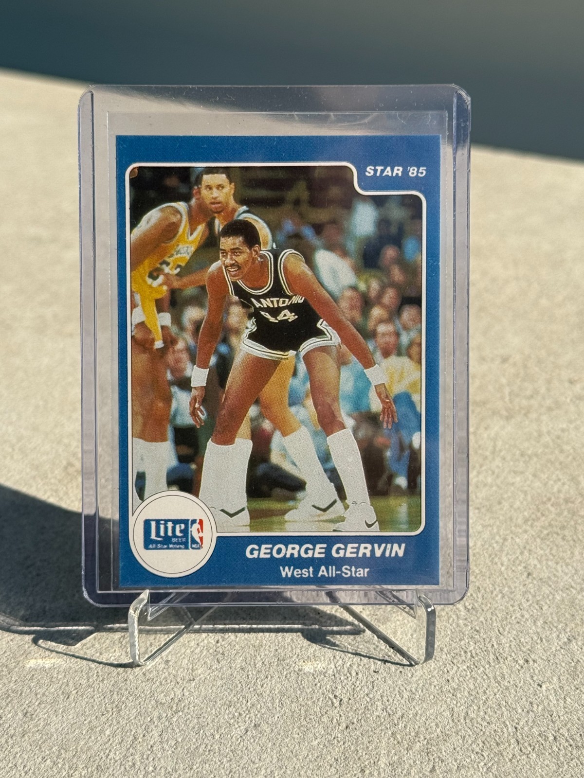 1984-85 Star Lite All-Stars #10 George Gervin - Clean & SHARP Card - RARE 1984-85 Star Lite All-Stars #10 George Gervin - Clean & SHARP Card - RARE