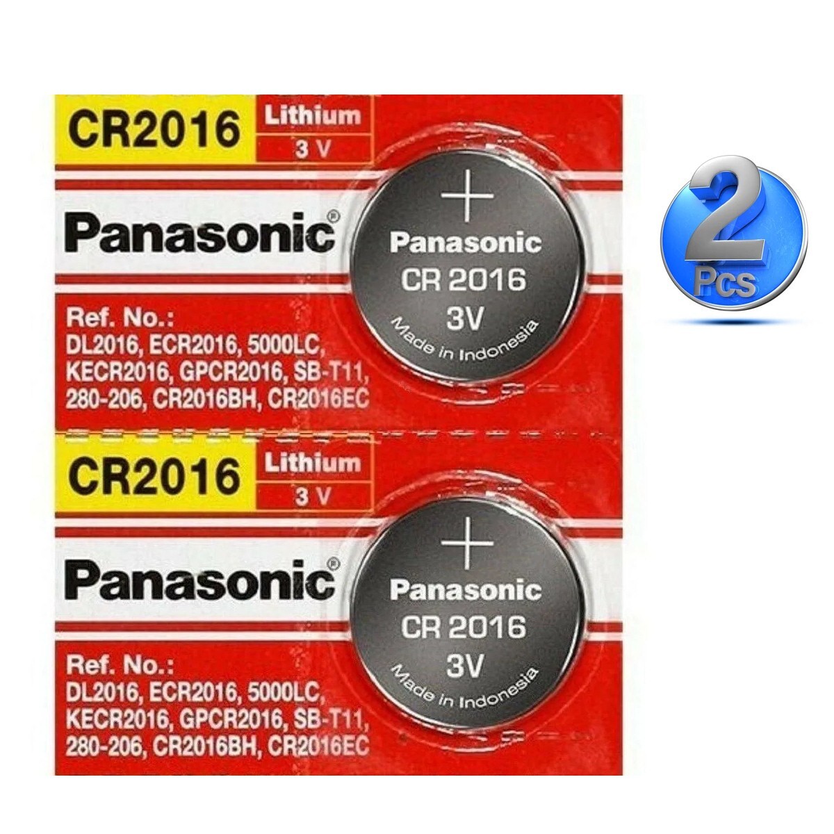 LOT 2-5-10NEW Panasonic 3V LITHIUM BATTERY CR2016 2016 BR2016 DL2016 Button Cell