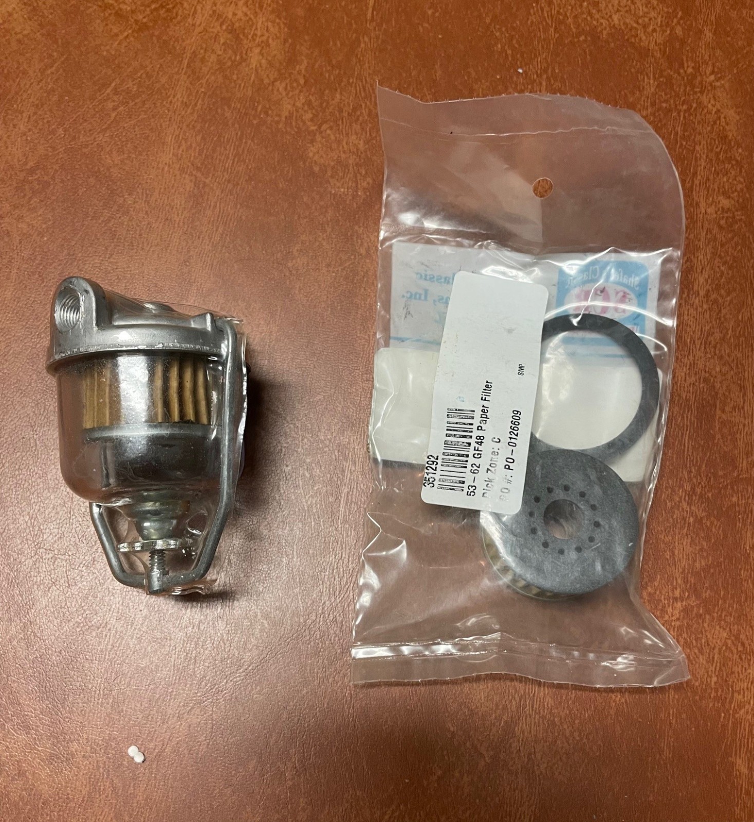 1955-1964 Chevrolet and Corvette exc FI Fuel Bowl and Filter New 1955-1964 Chevrolet and Corvette exc FI Fuel Bowl and Filter New