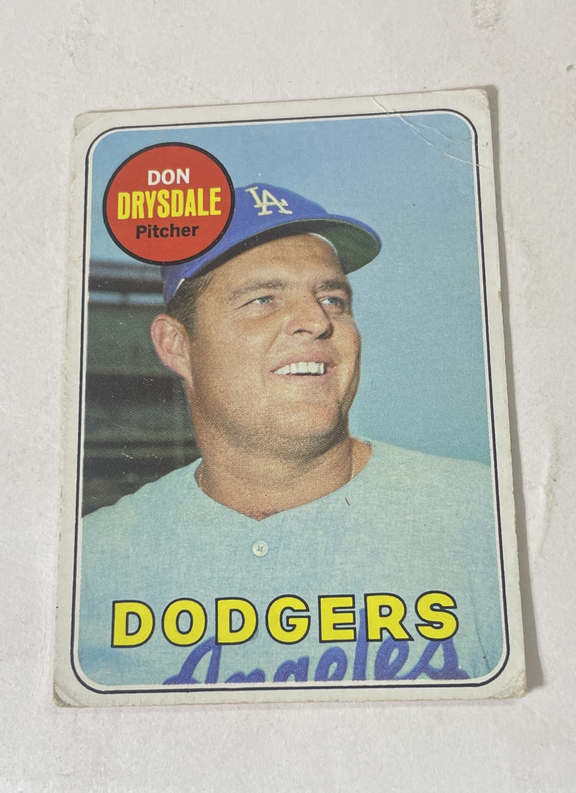 1969 Topps - Don Drysdale #400. Corner wear. Crease top right corner. B9