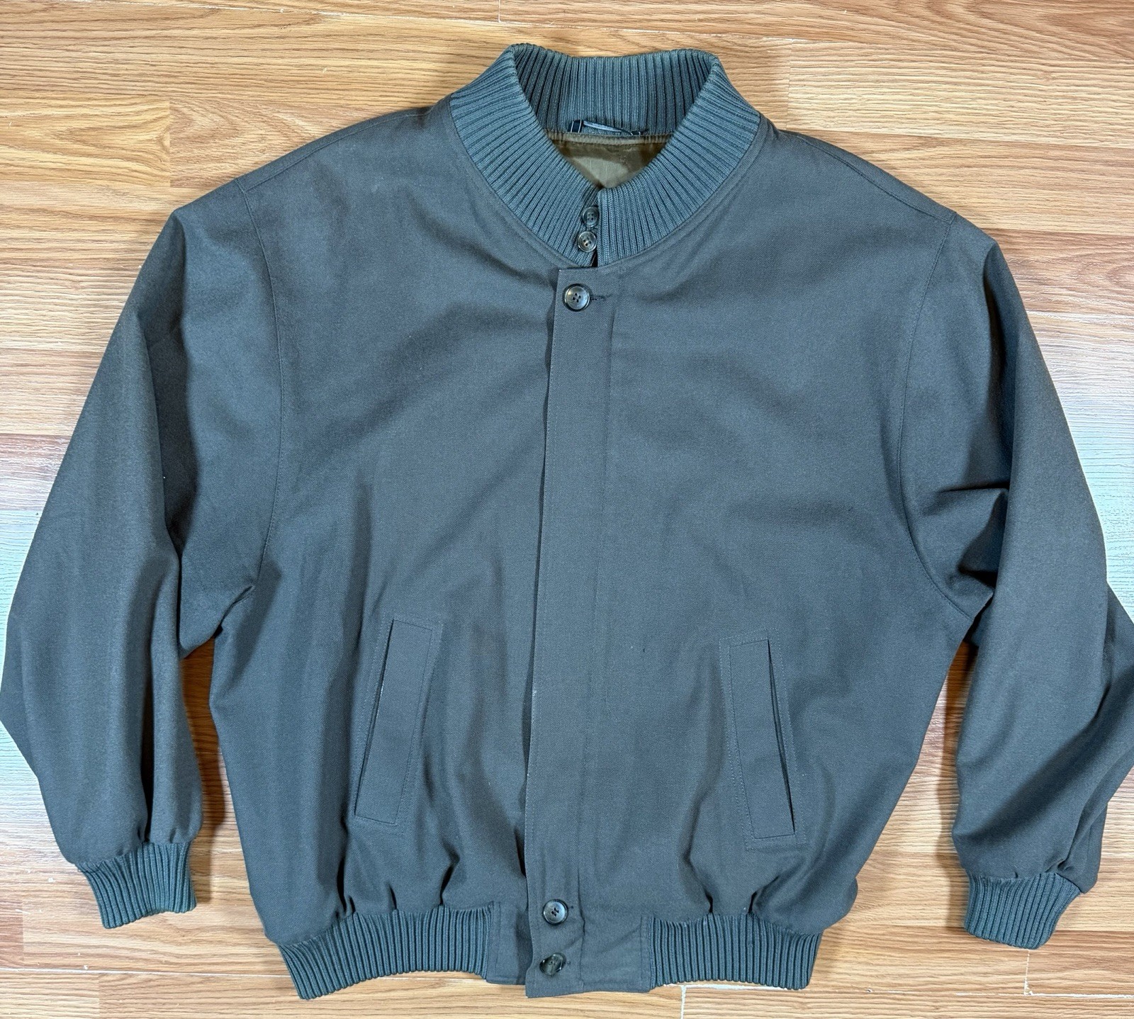 VTG Billy Blue San Francisco Bomber Jacket mens XL Wool cashmere Italy VTG Billy Blue San Francisco Bomber Jacket mens XL Wool cashmere Italy