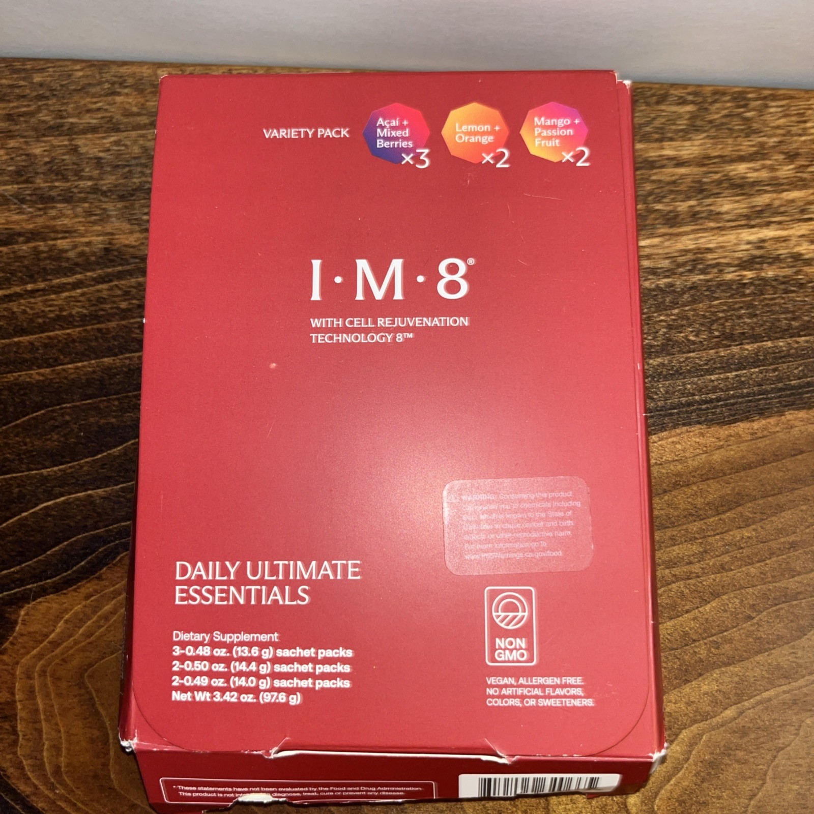 I·M·8 Daily Ultimate Essentials Powder Variety Pack 3.42oz EXP 12/27