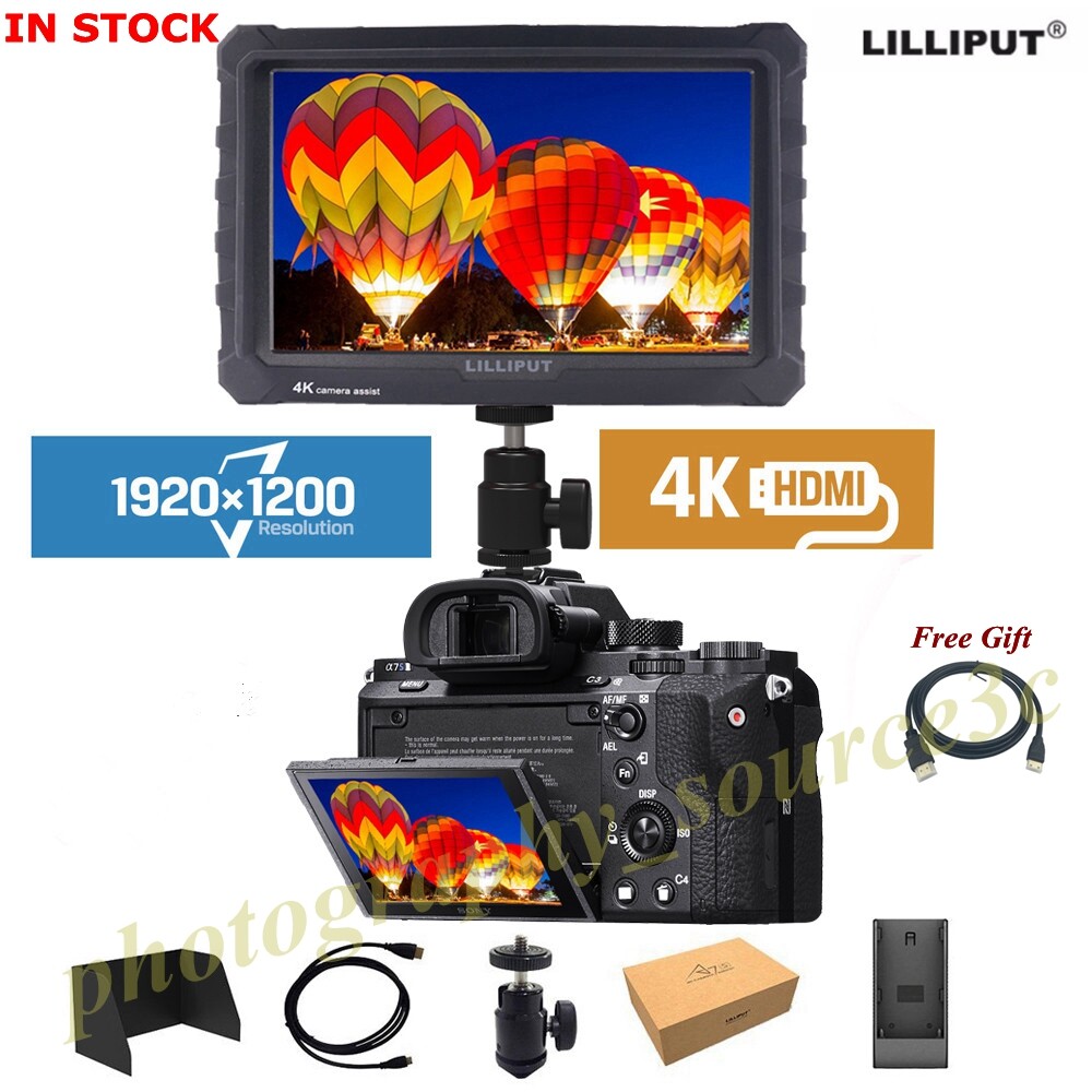 Lilliput A7s 4K Monitor 1920x1200 HD IPS Screen Field Monitor fr Sony/Canon/Niko