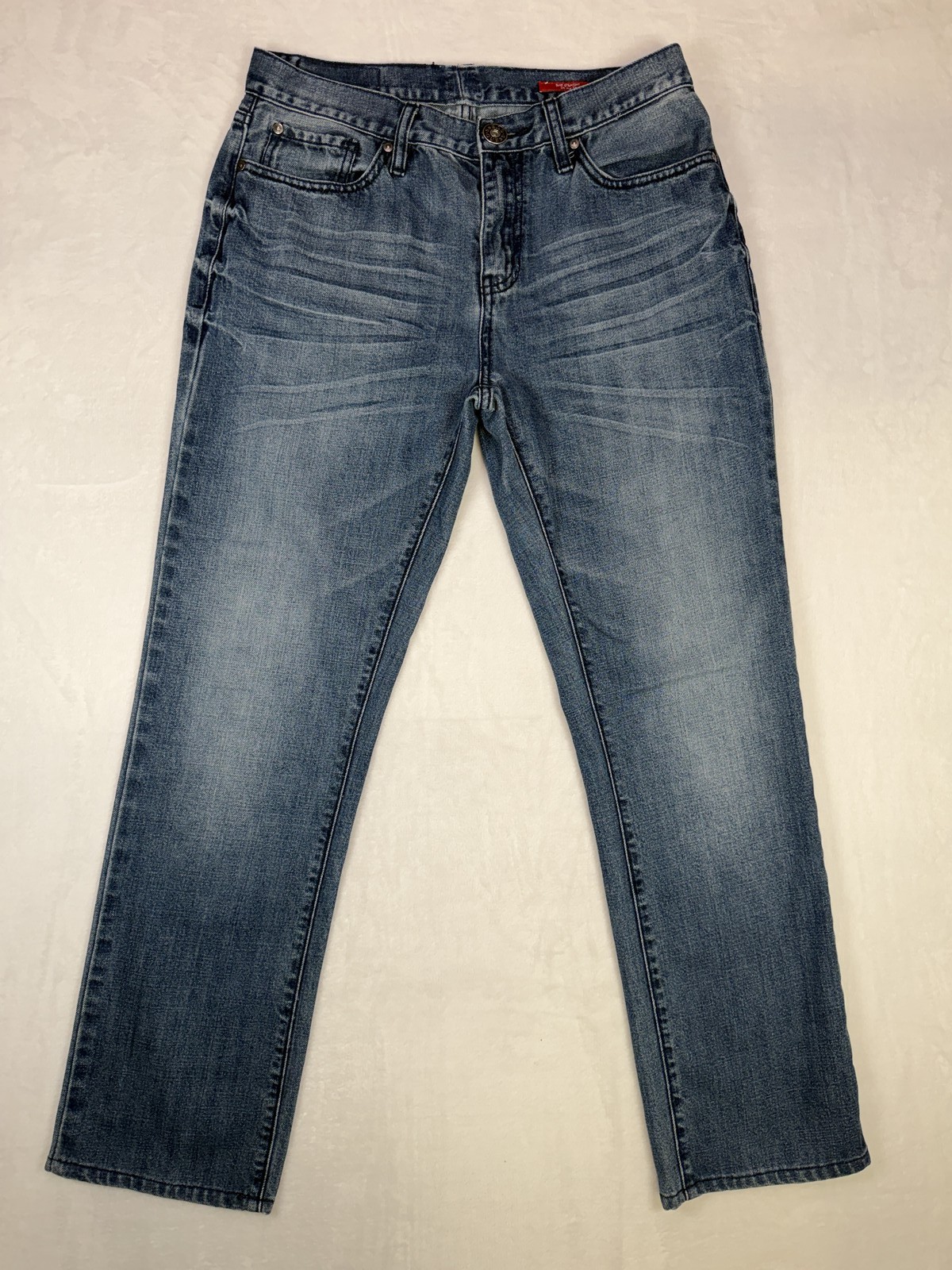 Vintage Guess Women\'s Slim Straight Jeans Del Mar Fit Size 33x32 Blue Denim