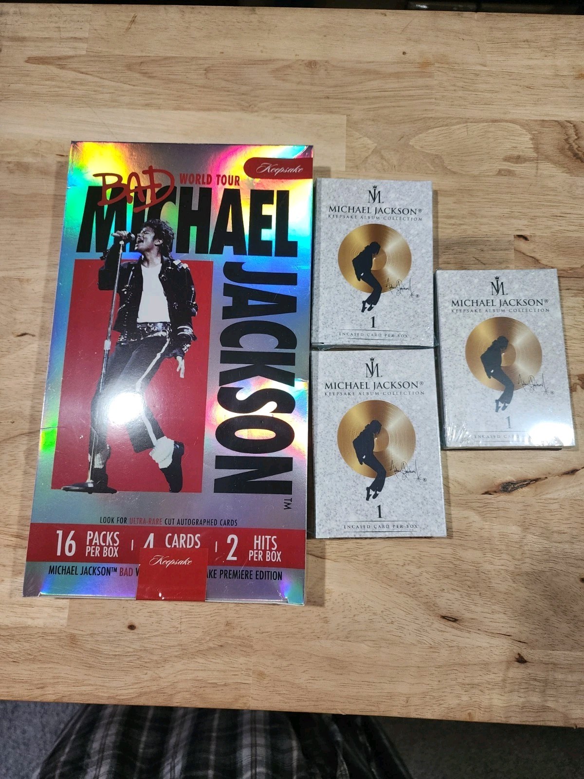  Combo Deal 2026 Michael Jackson Keepsake Hobby & 3 Album Boxes $109