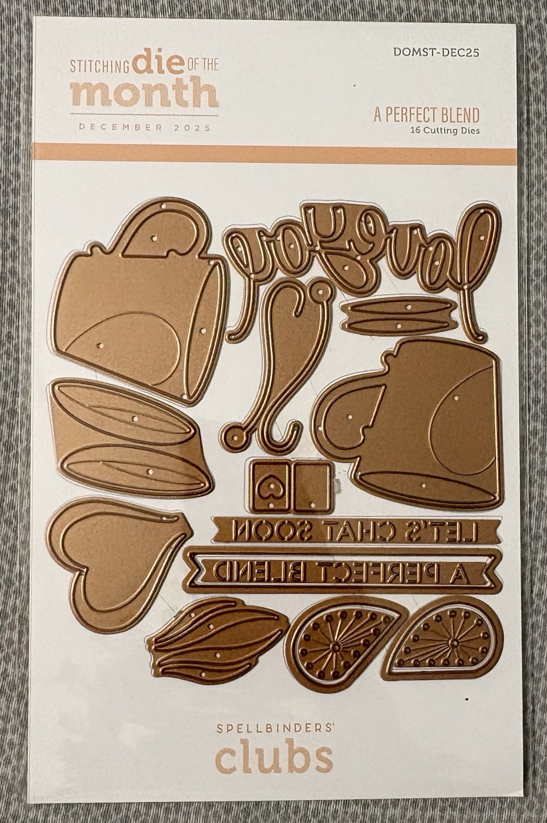 spellbinders Clubs Stitching Die of the Month December 2025