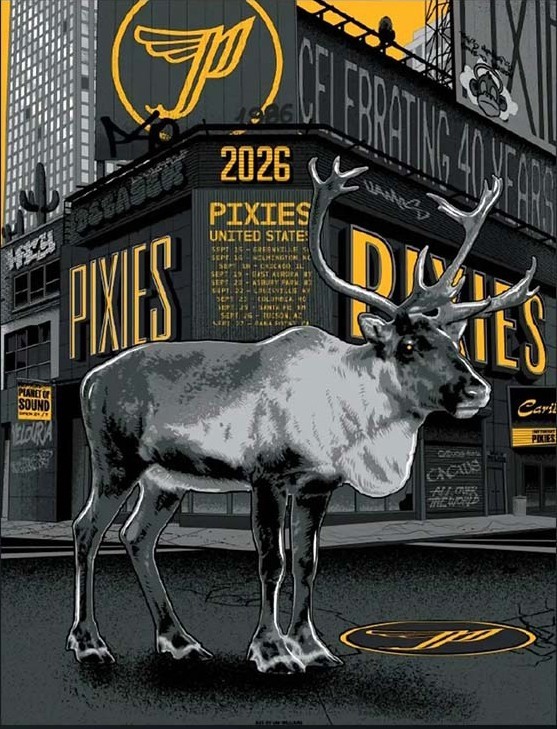 Pixies 40 Years Tour Poster 2026 US Concert Schedule Music