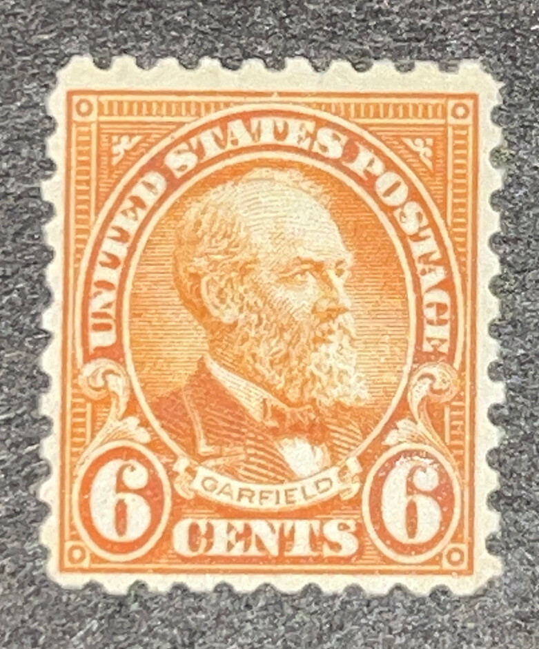 Travelstamps:1923-1926 US Stamps Scott #587 Red Orange Unwmk Perf 10 Mint OG H