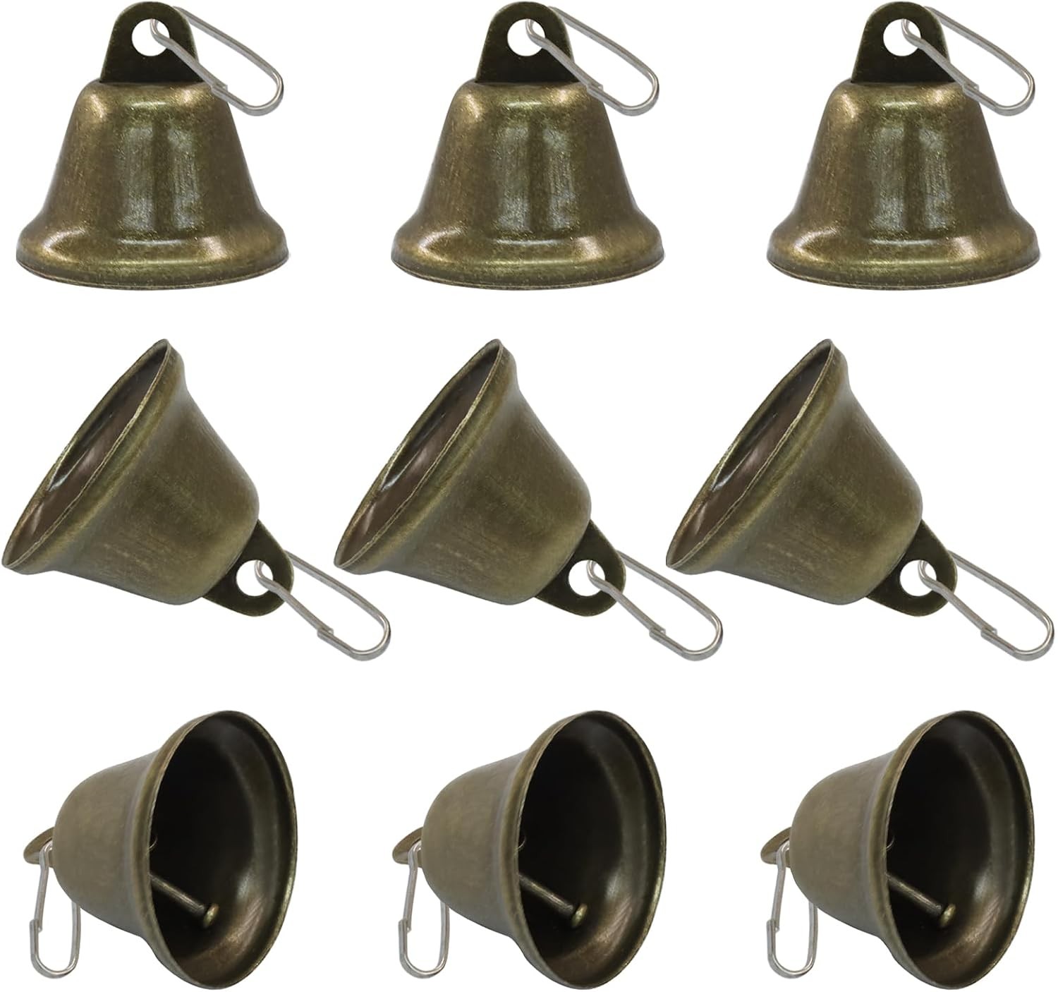 Vintage Bronze & Copper Jingle Bells, 1.5\