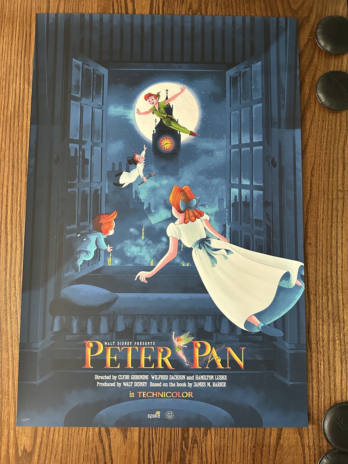 Disney\'s Peter Pan Mondo 24x36 Poster Mainger Limited Edition Print