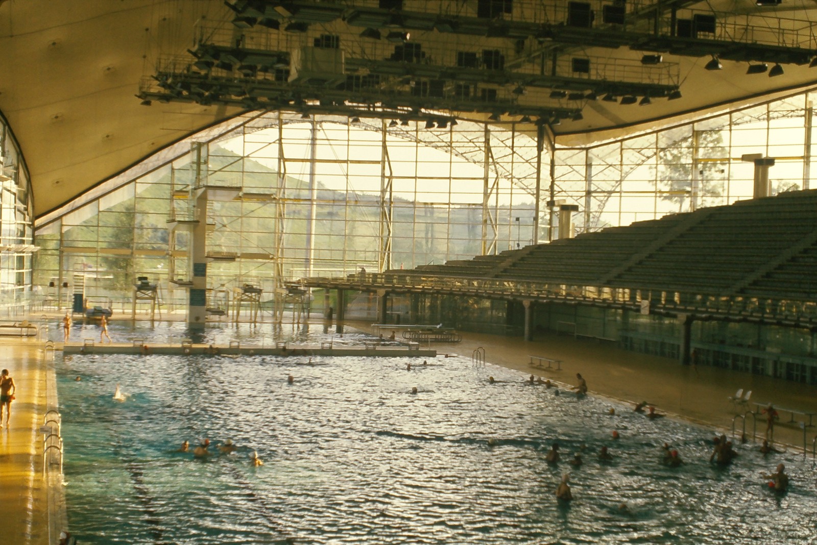 c1970's Ektachrome 35mm Slide Olympiaschwimmhalle Munich Germany Swimming Pool c1970's Ektachrome 35mm Slide Olympiaschwimmhalle Munich Germany Swimming Pool