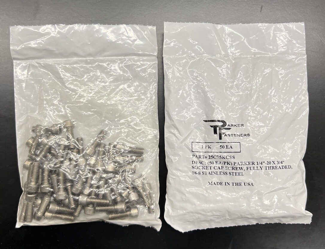 *NEW* [Qty. 100] Parker Fasteners 25C75KCSS 1/4\