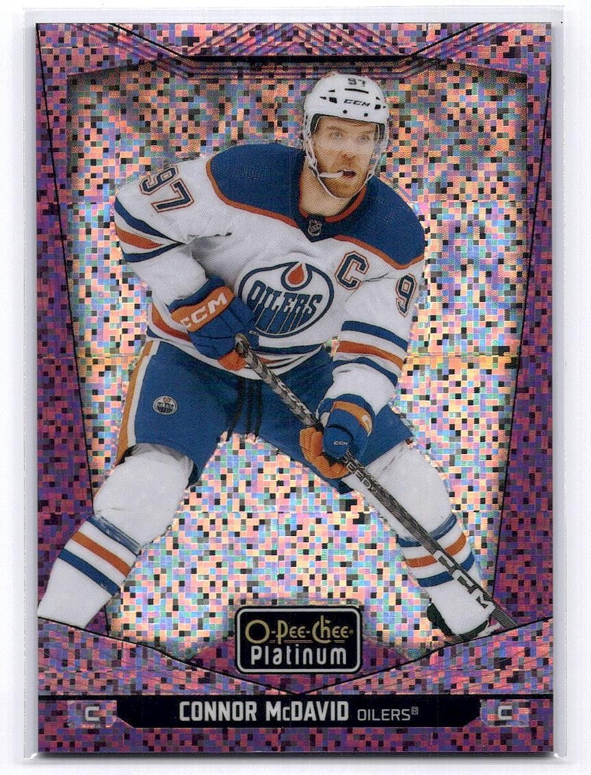 2024-25 O-Pee-Chee Platinum #1 Connor McDavid Violet Pixels /299 Oilers