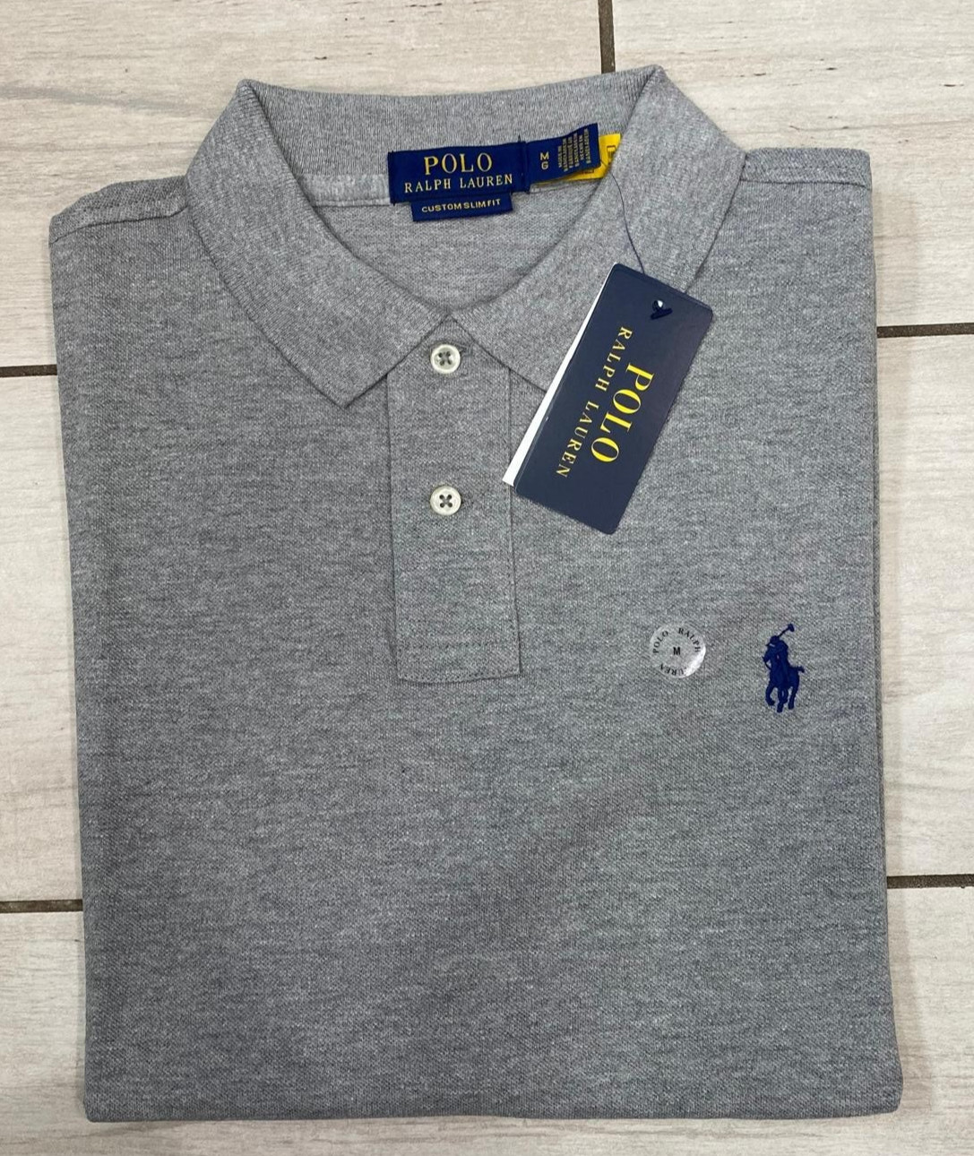 NWT Polo Ralph Lauren Men’s Custom Slim Fit Mesh Polo Shirt - Black ,Gray  S-2XL