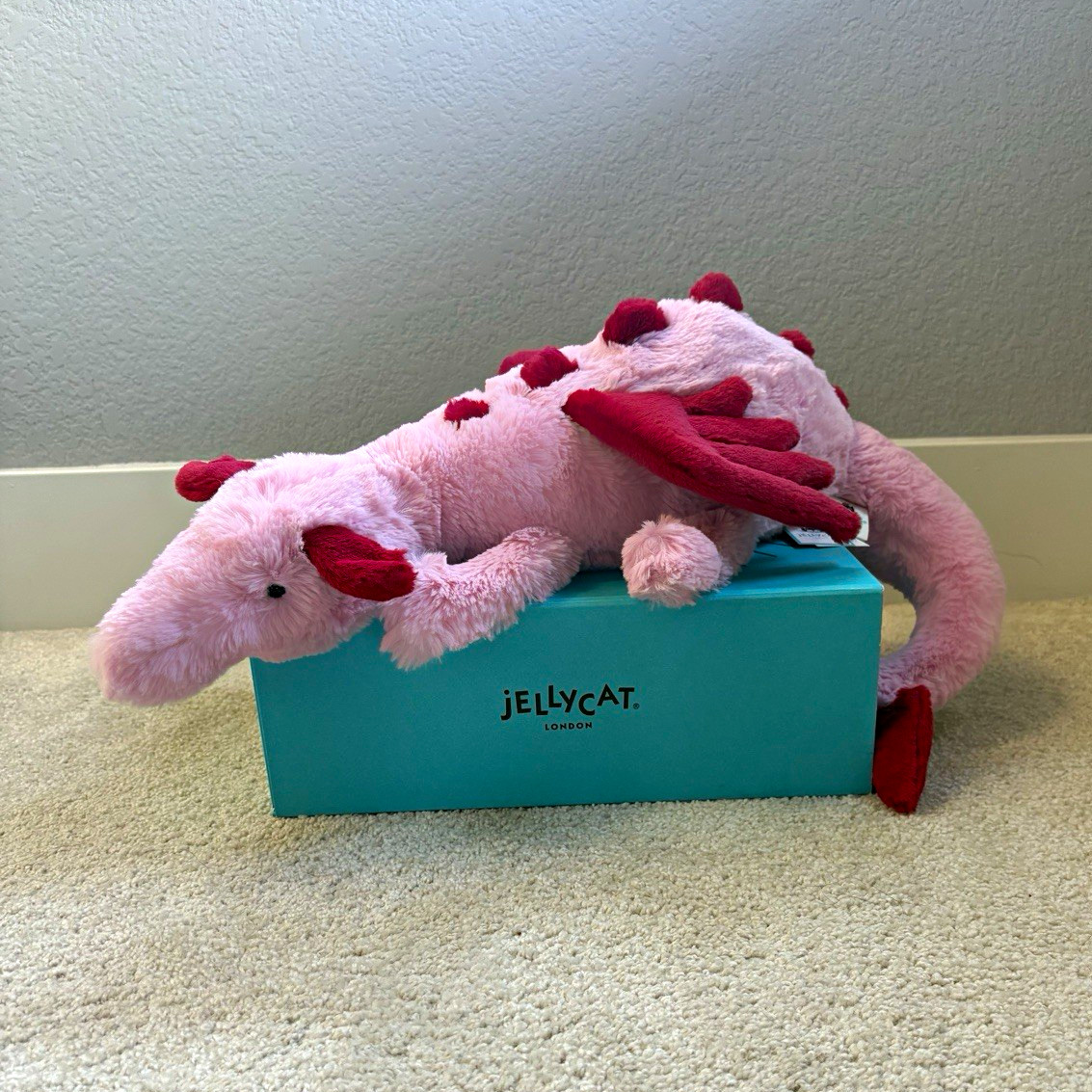 Authentic Heart Dragon Jellycat - NWT
