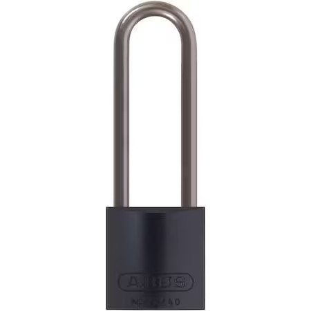 Abus 72 Hb/40-75 Ka Black Lockout Padlock, Keyed Alike, Aluminum, Black, 3 In