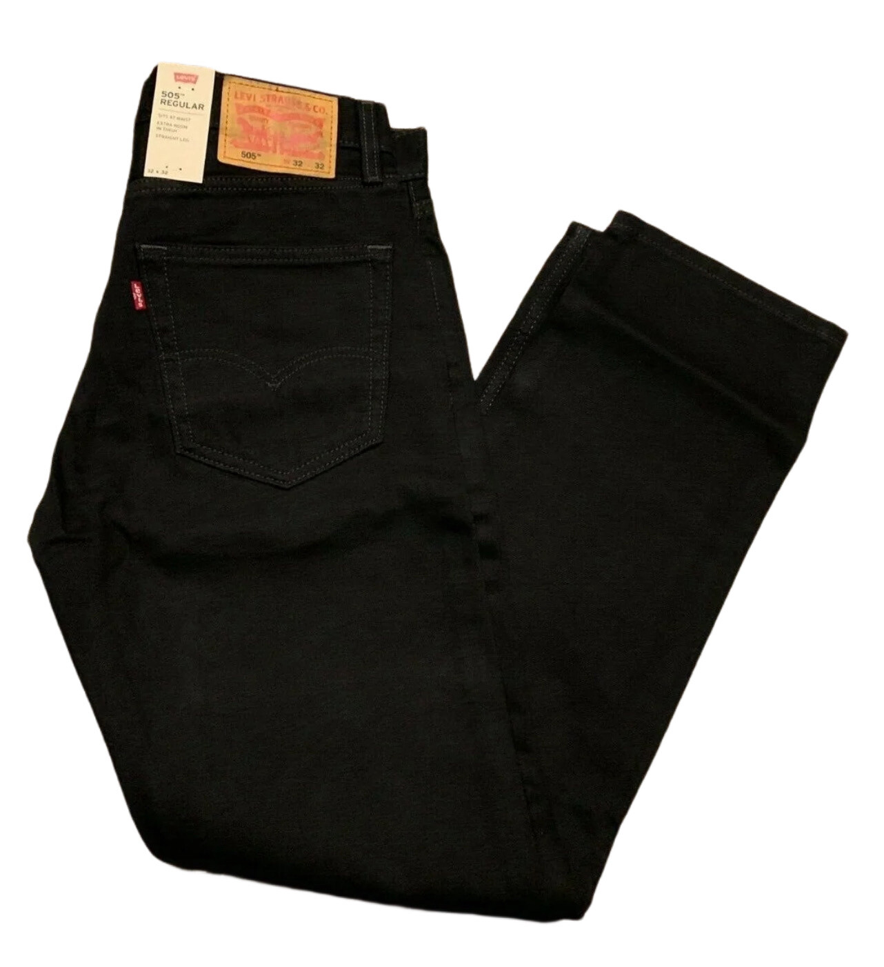 Levis 505 Jeans New Mens Regular Fit Straight Leg New Levis 505 Jeans New Mens Regular Fit Straight Leg New