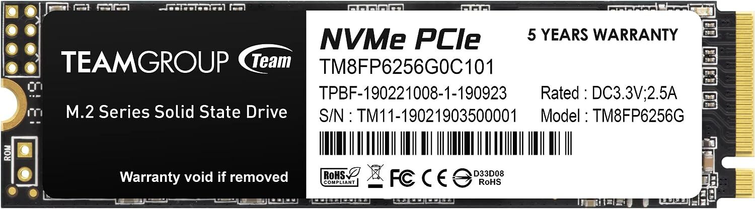 HP PAVILION TE01-1114 - M.2 NVME PCIe Gen3 x4 SSD Drive W/ Windows 10 HOME - NEW