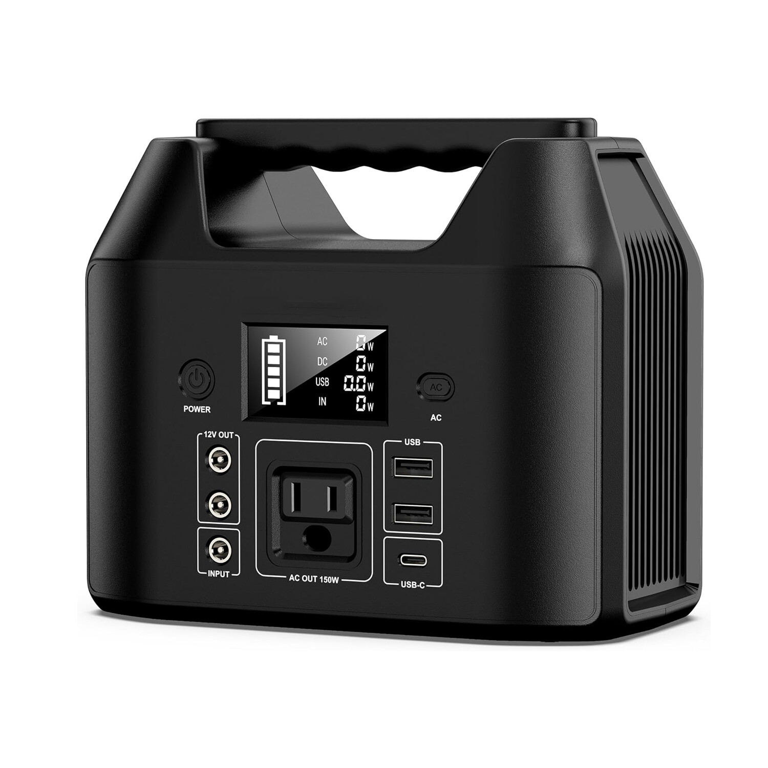 150W 122Wh Portable Power Station LiFePO4 Battery Charger Camping AC Power Bank